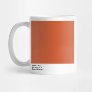 pantone 16-1448 TCX Burnt Orange Mug